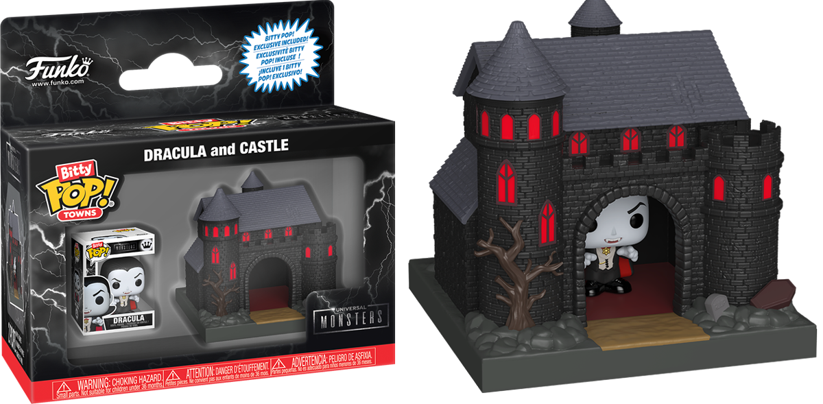 Universal Monsters - Dracula's Castle with Dracula Bitty Pop! Town