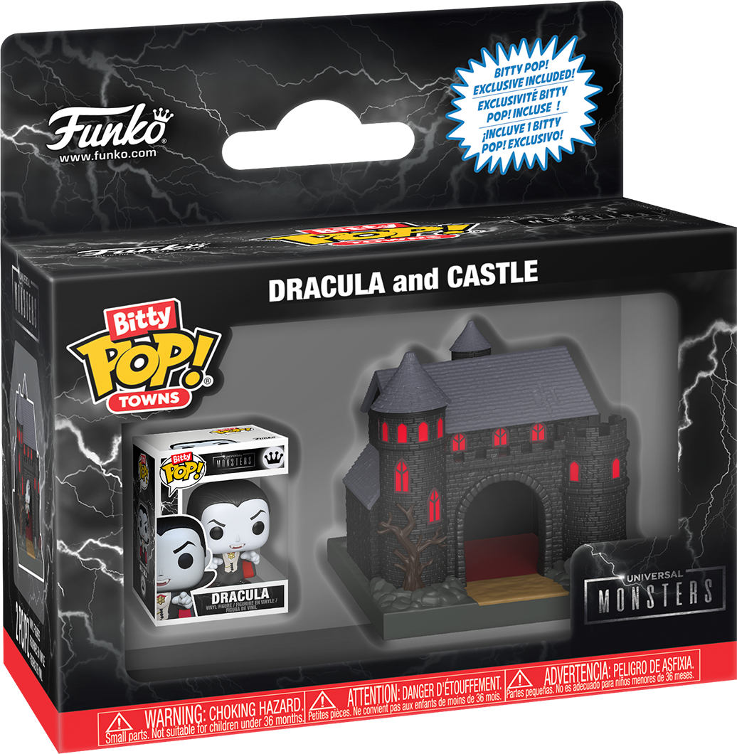 Universal Monsters - Dracula's Castle with Dracula Bitty Pop! Town