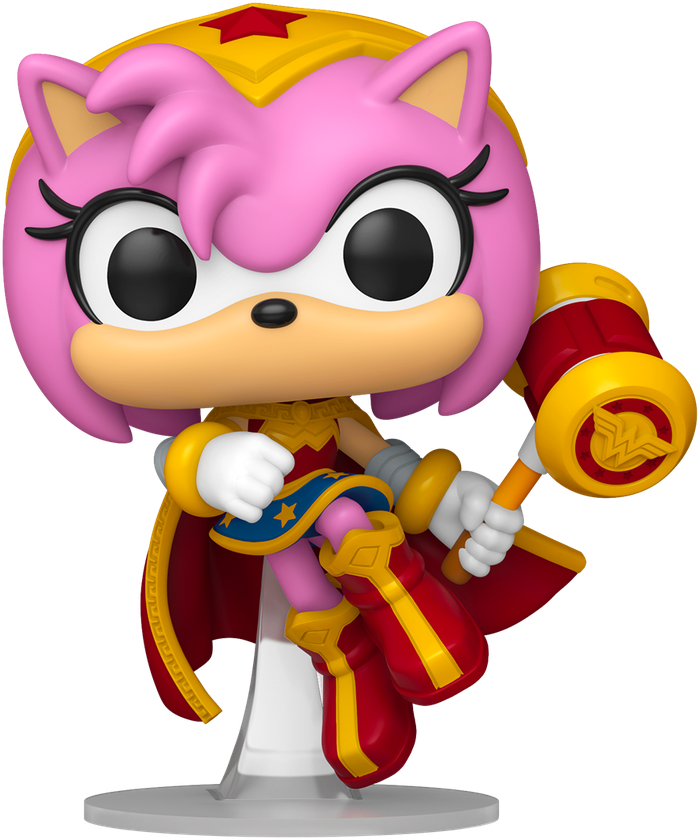 Justice League X Sonic the Hedgehog - Amy Rose as Wonder Woman Pop! Vinyl
