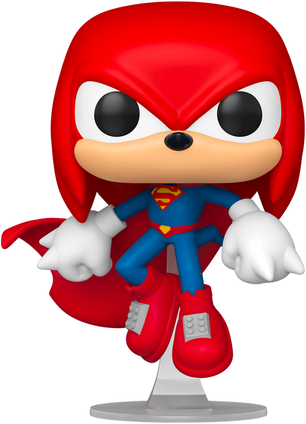 Justice League X Sonic the Hedgehog - Knuckles as Superman Pop! Vinyl