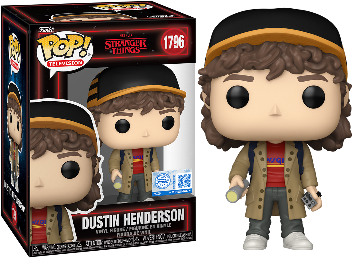 Stranger Things - Dustin Henderson (with Torch) US Exclusive Pop! Vinyl [RS]
