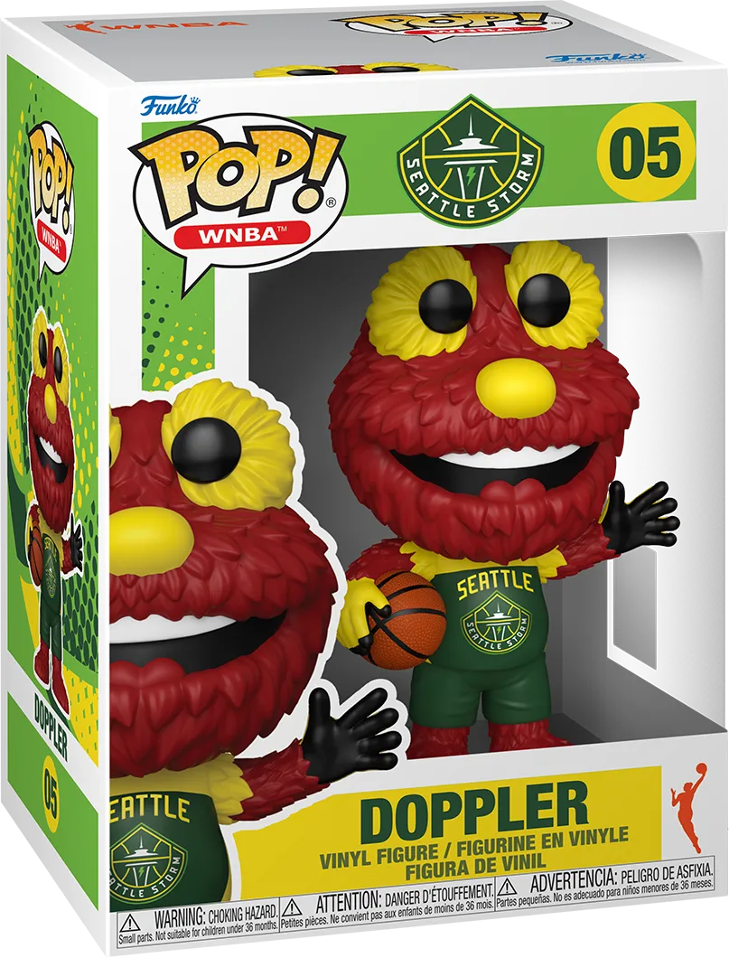 FUN89128 WNBA: Mascots - Seattle Storm Doppler Pop! Vinyl - Funko TBA - Titan Pop Culture