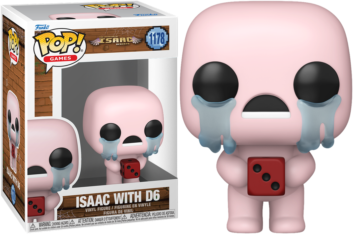 The Binding of Isaac: Rebirth - Isaac with D6 Pop! Vinyl