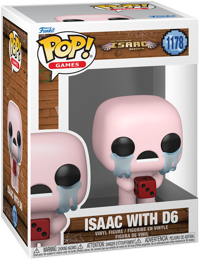 The Binding of Isaac: Rebirth - Isaac with D6 Pop! Vinyl