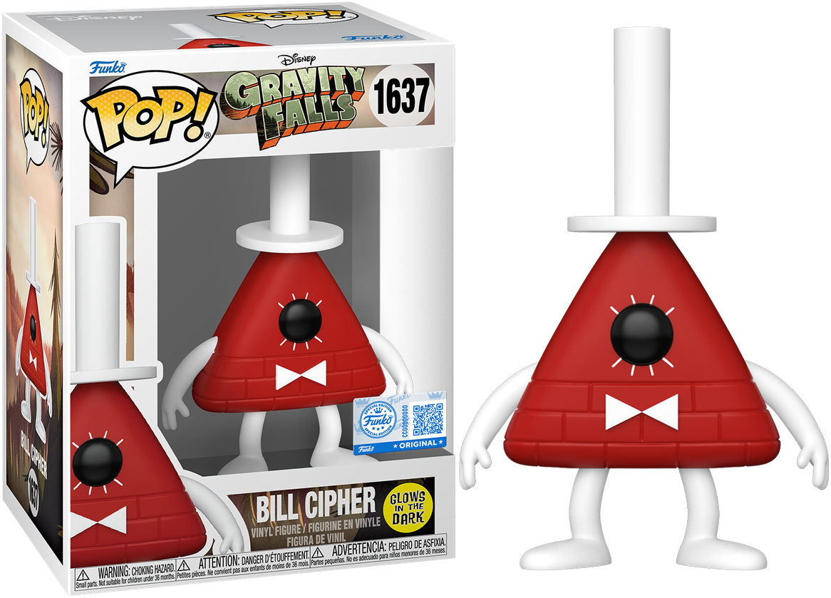Gravity Falls - Bill US Exclusive Glow Pop! Vinyl [RS]