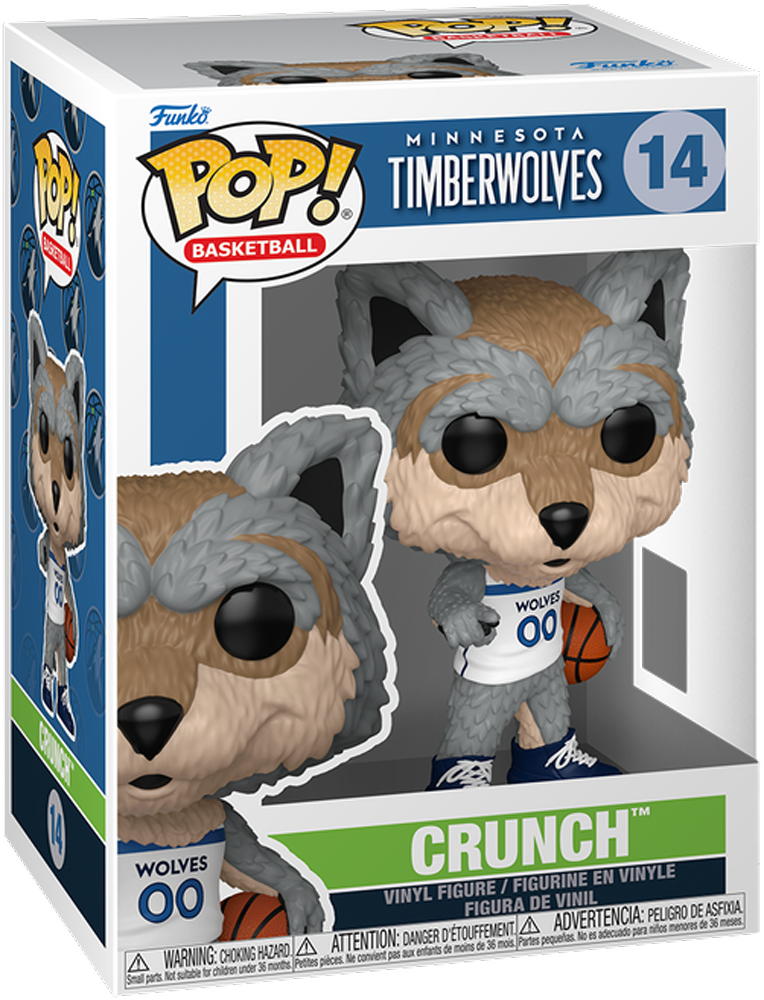 NBA: Mascotas - Vinilo Pop! de Minnesota Crunch the Wolf