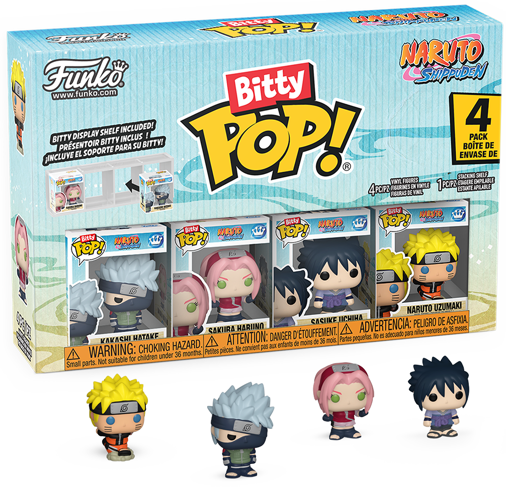 Naruto Team 7 Bitty Pop! 4-Pack