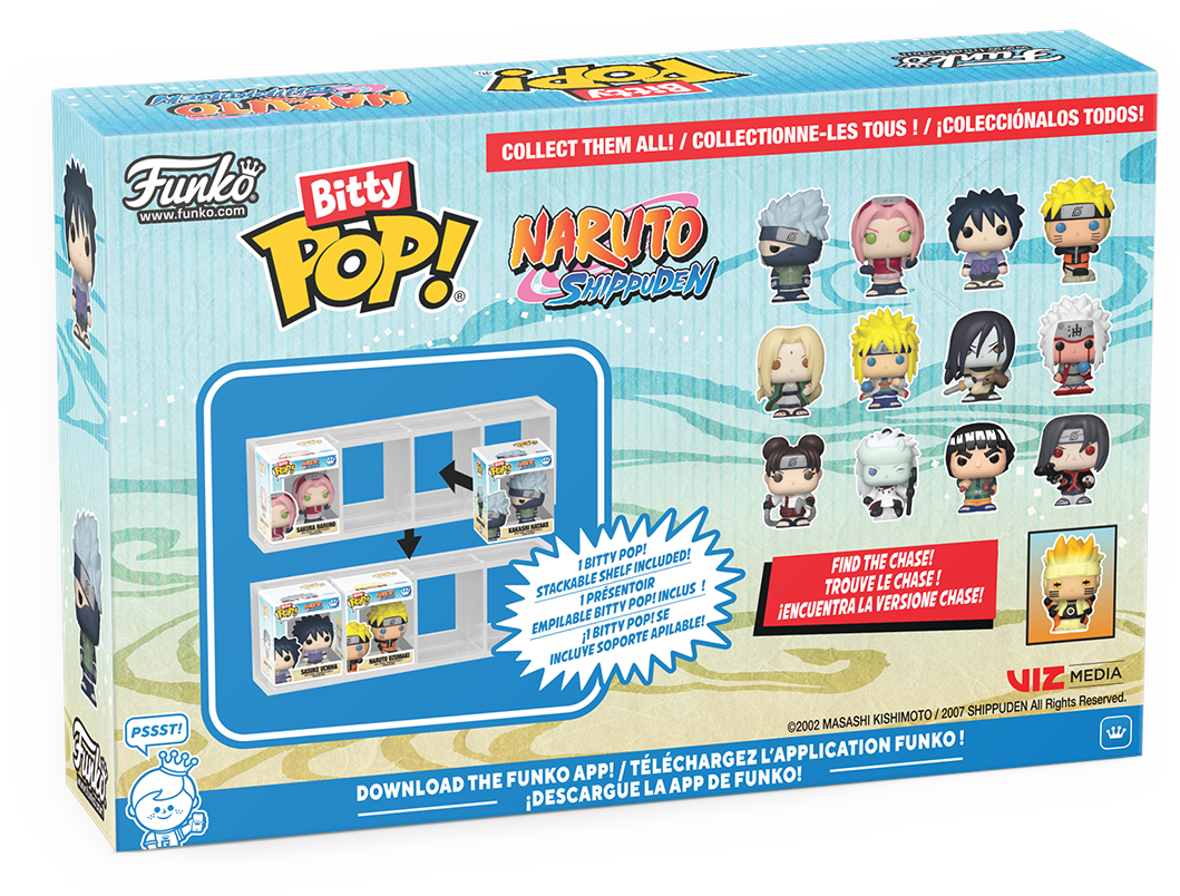 Naruto Team 7 Bitty Pop! 4-Pack