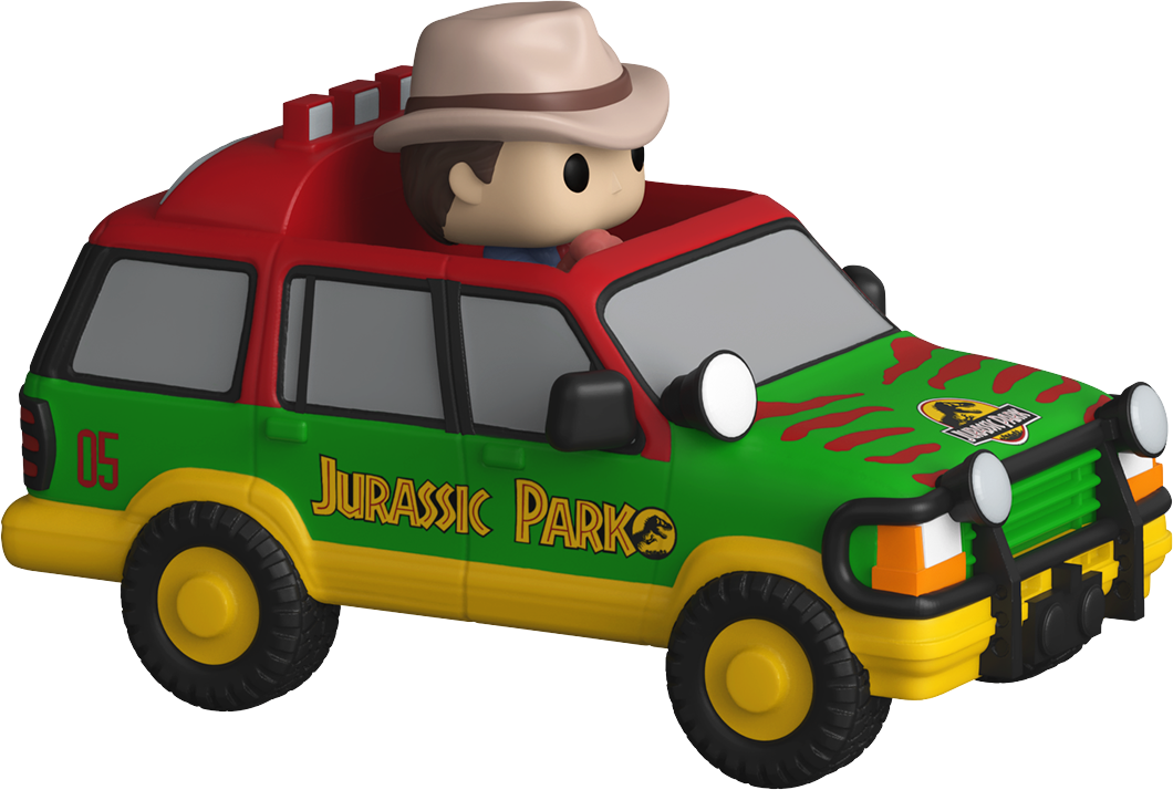 Jurassic Park - Dr. Alan Grant & Jurassic SUV Bitty Pop! Ride Vinyl