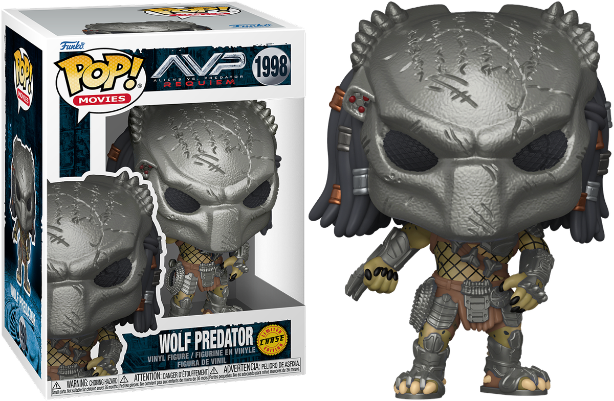 Alien Vs Predator: Requiem - Wolf Predator Pop! Vinyl - Chase Bundle