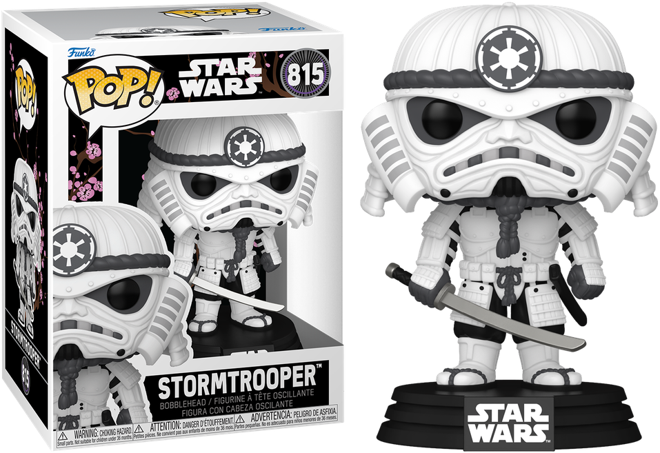Star Wars: Impresiones - Figura Pop! de vinilo de Stormtrooper samurái