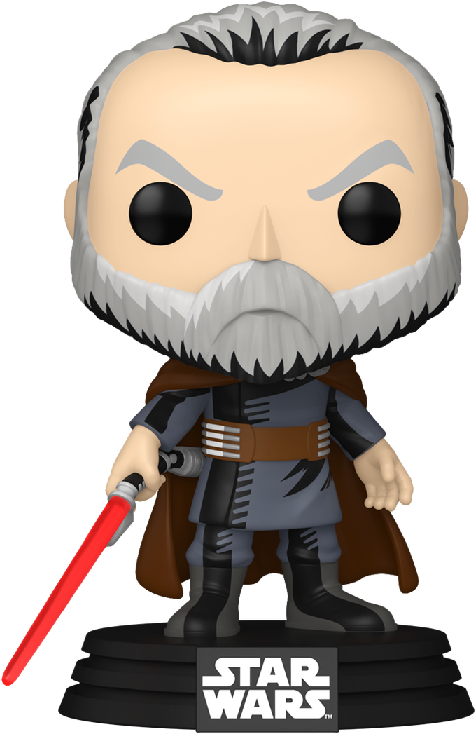 Star Wars - Conde Dooku (Retro) ¡Pop! Vinilo