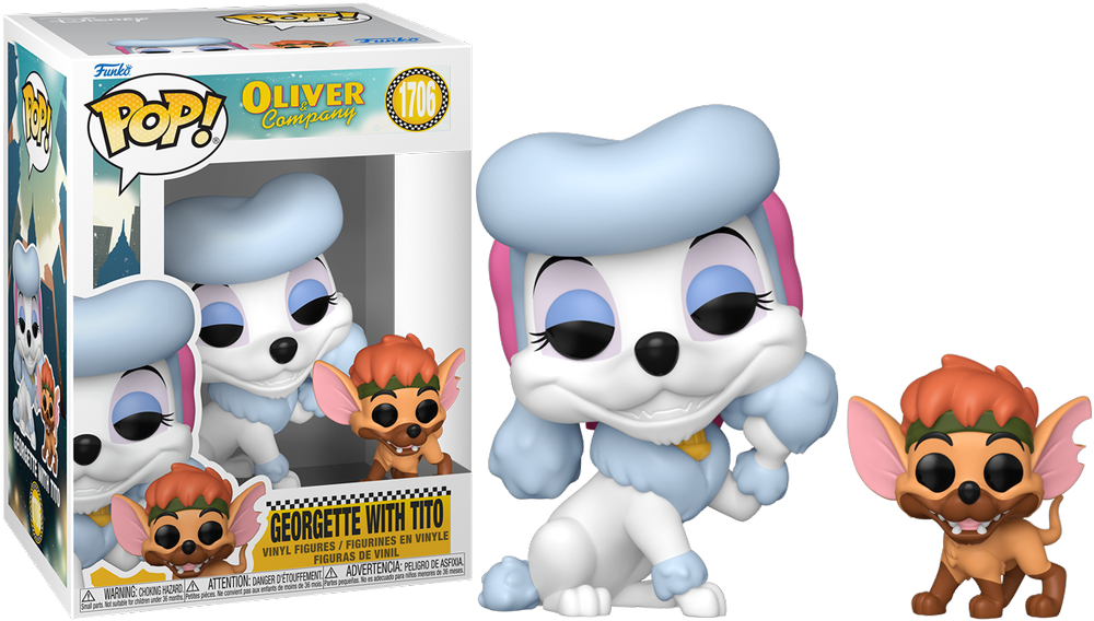 Oliver and Company (1988) - Georgette with Tito Pop! Vinyl