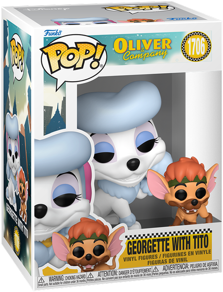 Oliver and Company (1988) - Georgette with Tito Pop! Vinyl