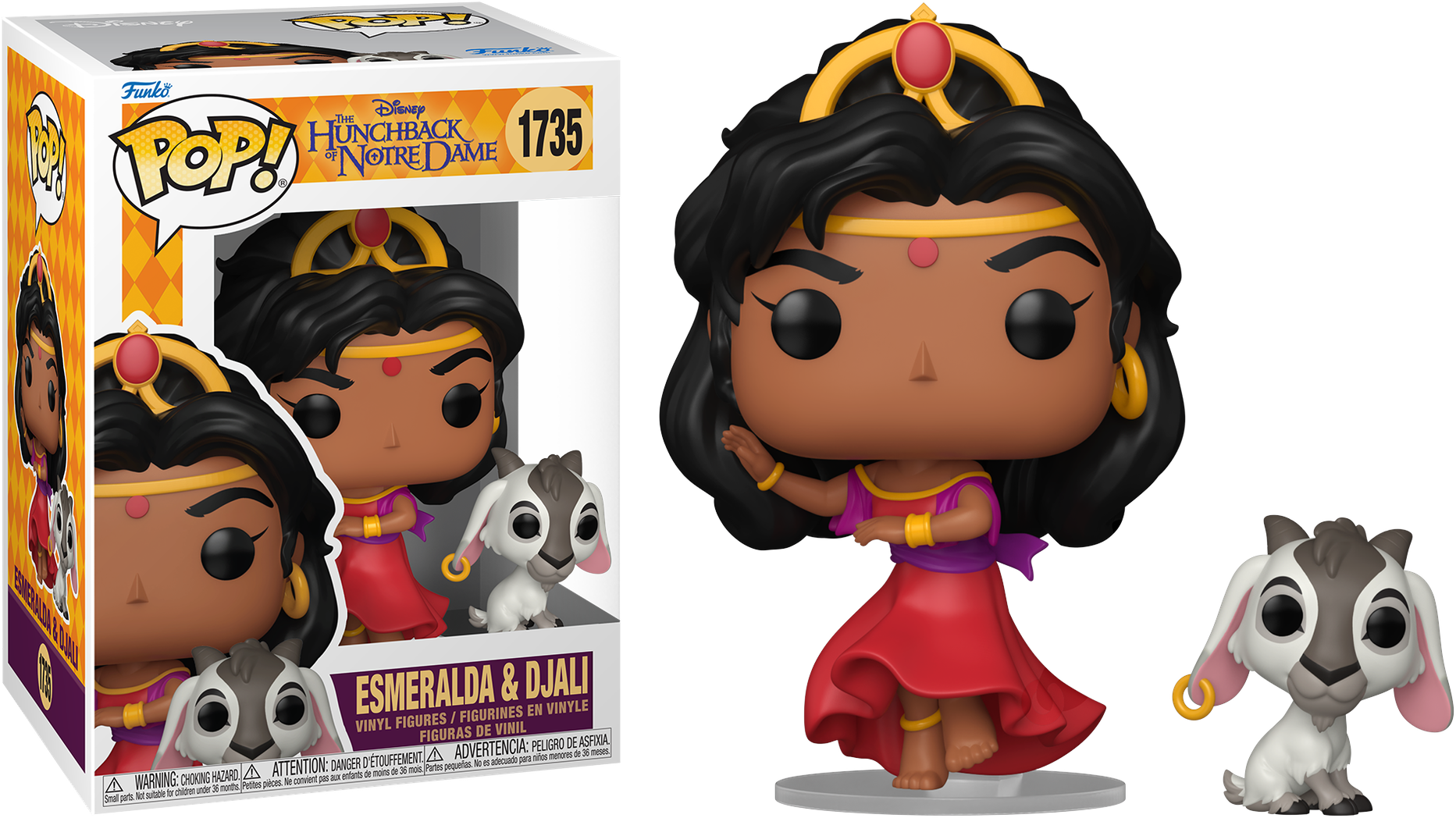 Hunchback of Notre Dame – Esmeralda & Djali Pop! Vinyl