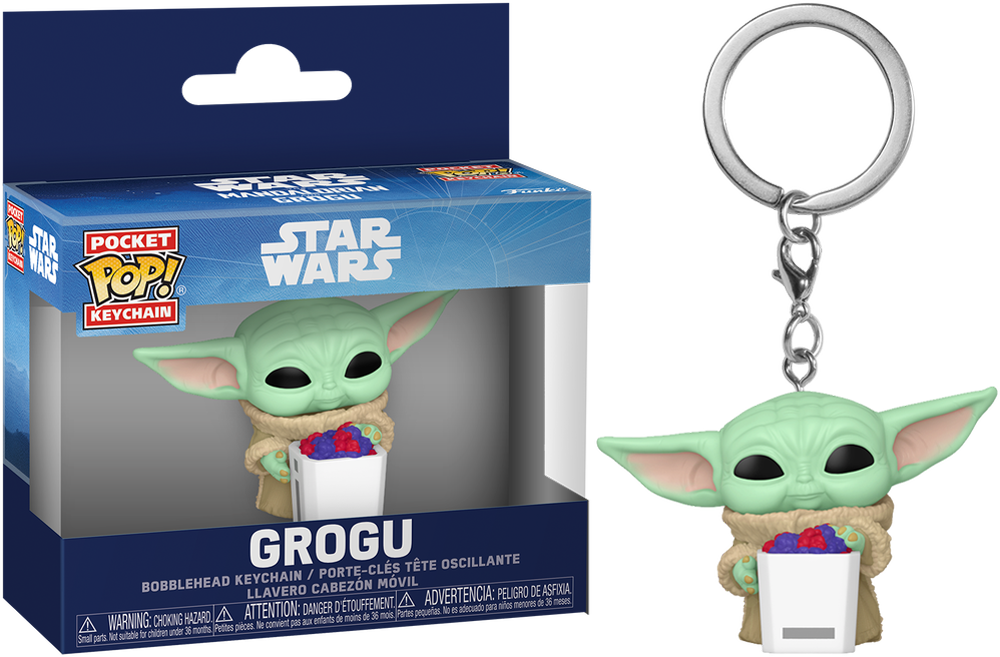 Star Wars: The Mandalorian & Grogu (2026) – Grogu with Food Pocket Pop! Keychain