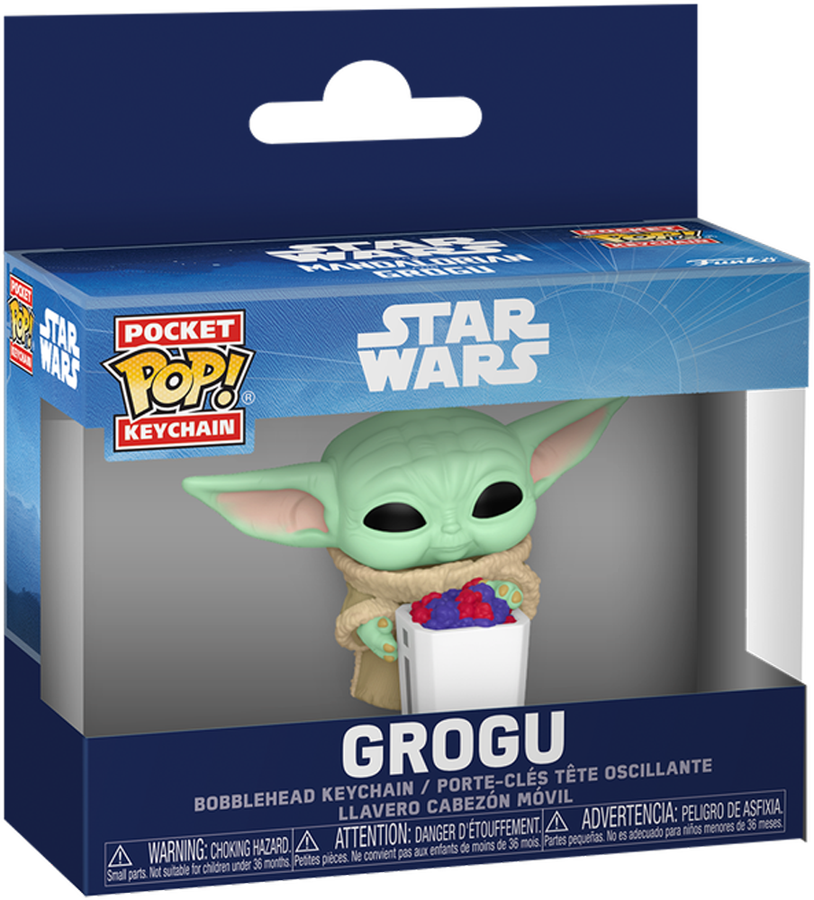 Star Wars: The Mandalorian & Grogu (2026) – Grogu with Food Pocket Pop! Keychain