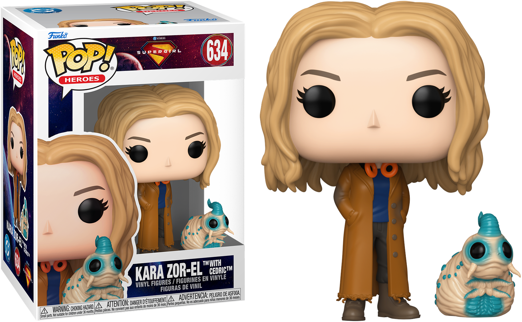 Supergirl (2026) – Kara Zor-El with Cedric the Slug Pop! Pop! Vinyl