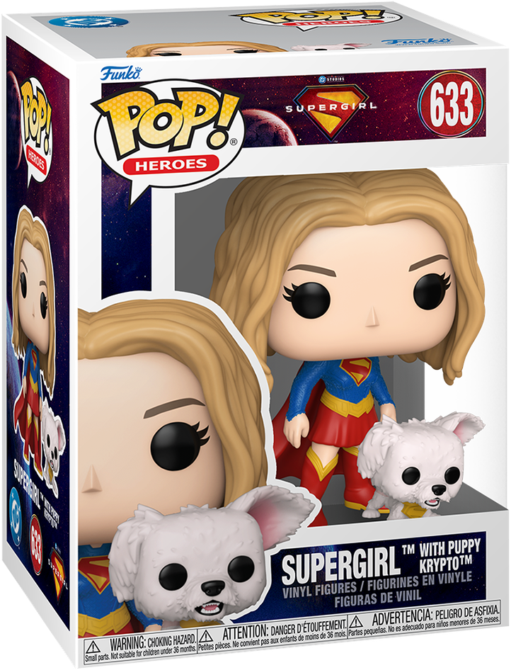 Supergirl (2026) – Supergirl con Perrito Krypto Pop! Vinilo