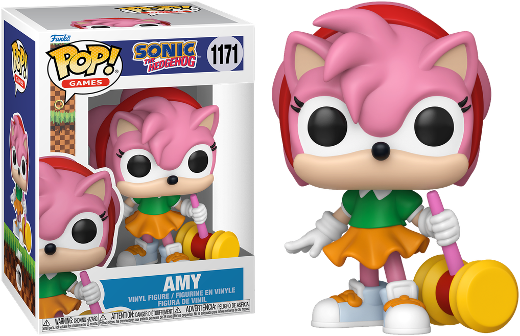 Sonic the Hedgehog - Amy with Piko Hammer Pop! Vinyl - Chase Bundle