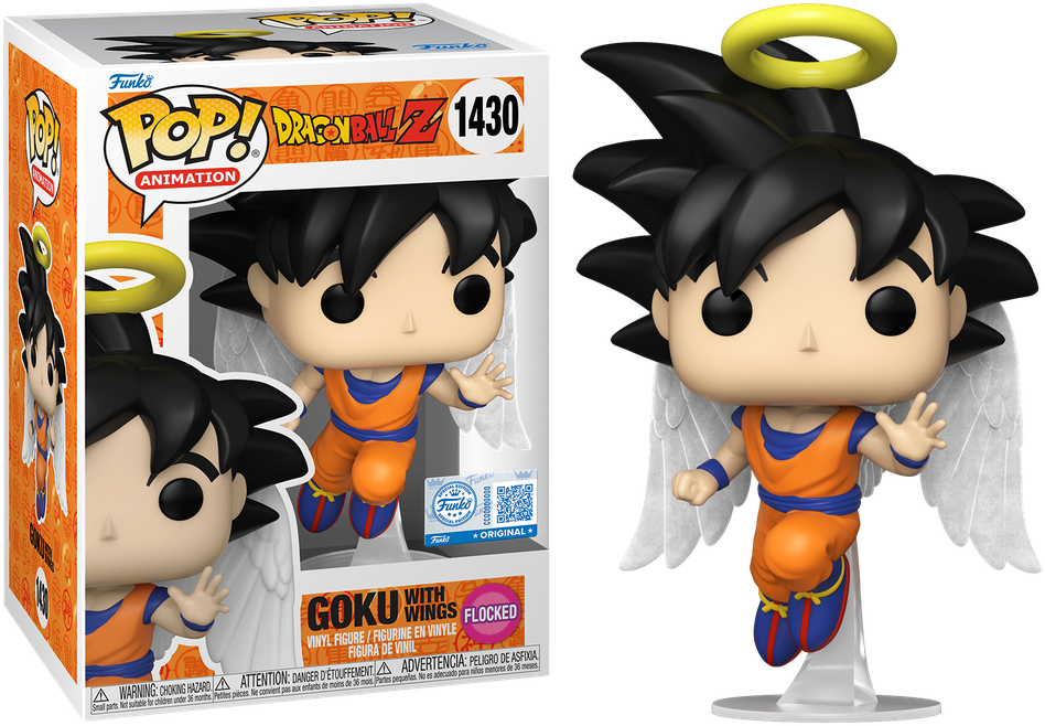 Dragon Ball Z - Goku (with Flocked Wings) US Exclusive Pop! Vinyl [RS]