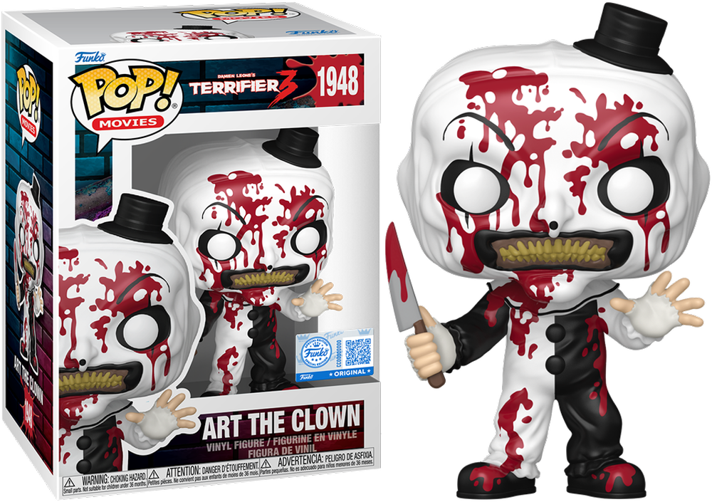 Terrifier - Art the Clown (Bloody) (with chase) US Exclusive Pop! Vinyl [RS]