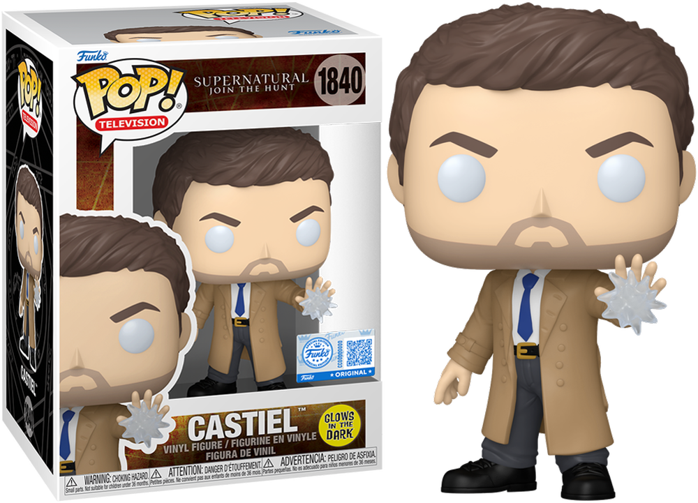 Supernatural - Castiel US Exclusive Glow Pop! Vinyl [RS]