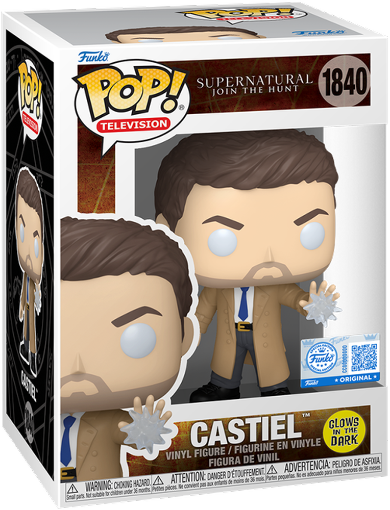 Supernatural - Castiel US Exclusive Glow Pop! Vinyl [RS]