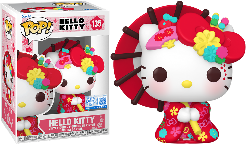 Hello Kitty - Hello Kitty (Kimono) Vinilo Pop! Exclusivo de EE. UU. [RS]