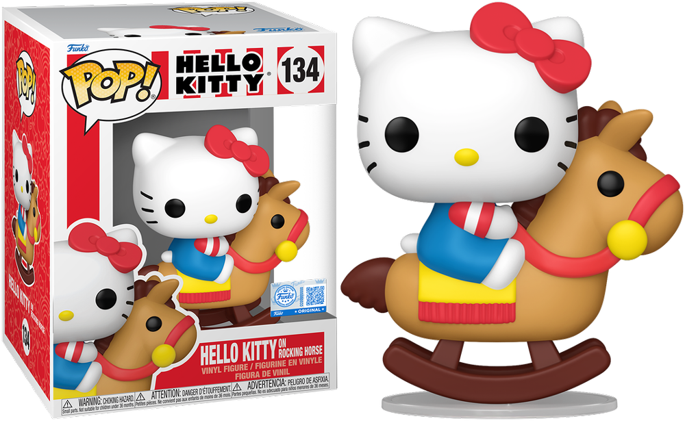 Hello Kitty - Hello Kitty en su caballito balancín, exclusiva de EE. UU., Pop! Premium [RS]