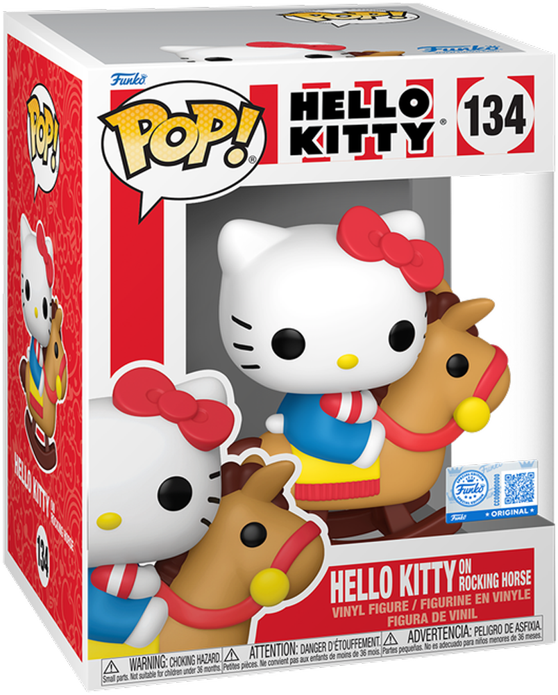 Hello Kitty - Hello Kitty en su caballito balancín, exclusiva de EE. UU., Pop! Premium [RS]