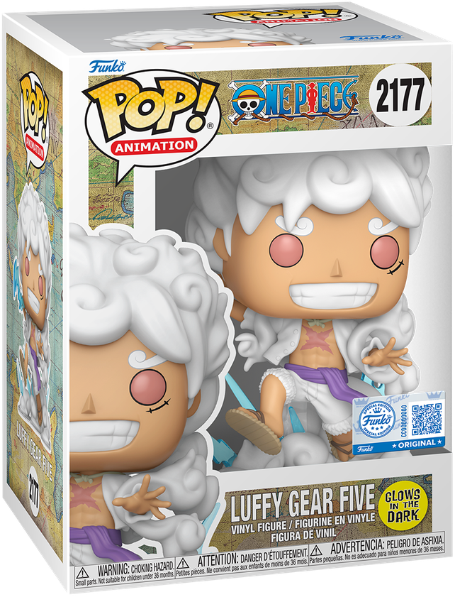 One Piece - Luffy Gear 5 US Exclusive Glow Pop! Vinyl [RS]