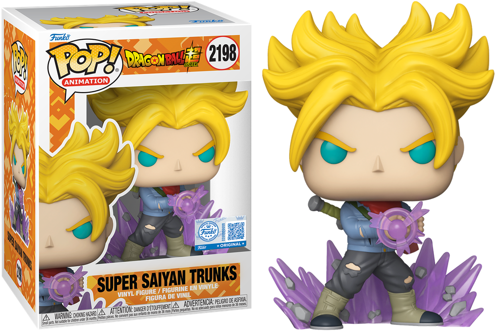 Dragon Ball Super - Super Saiyan Trunks US Exclusive Pop! Vinyl - Chase Bundle [RS]