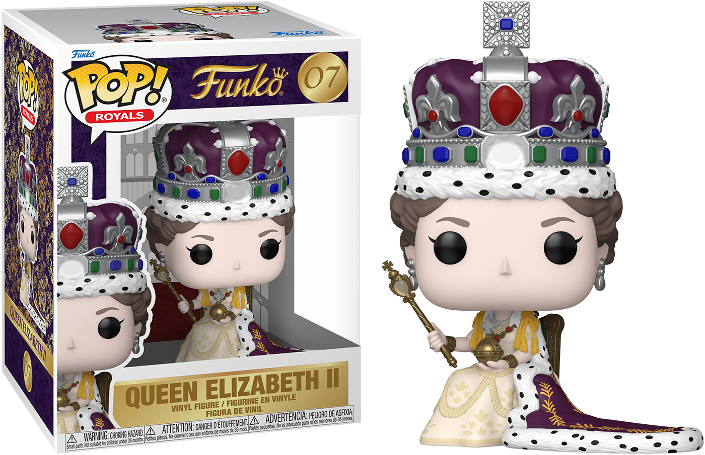 Royal Family - Queen Elizabeth II (Coronation) Pop! Premium