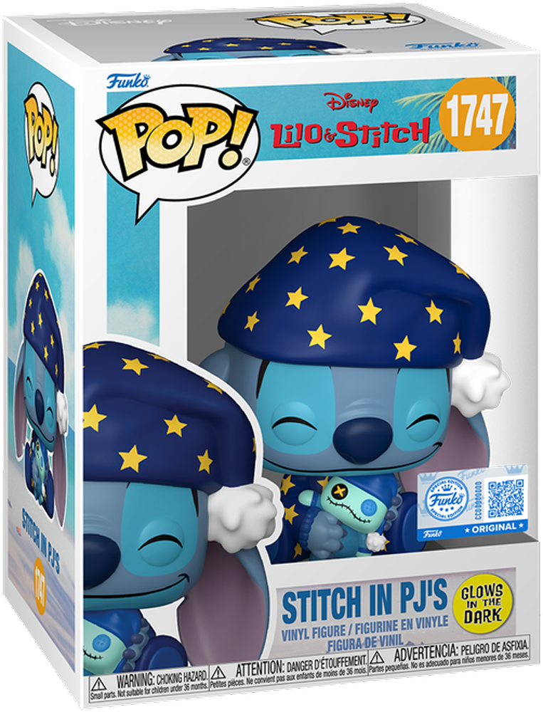 星际宝贝 - 史迪奇睡衣造型 美国独家夜光 Pop! Vinyl [RS]