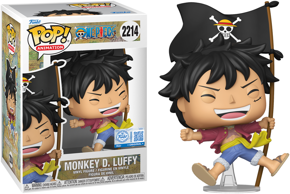 One Piece - Luffy D. Luffy (with Flag) US Exclusive Pop! Vinyl [RS]