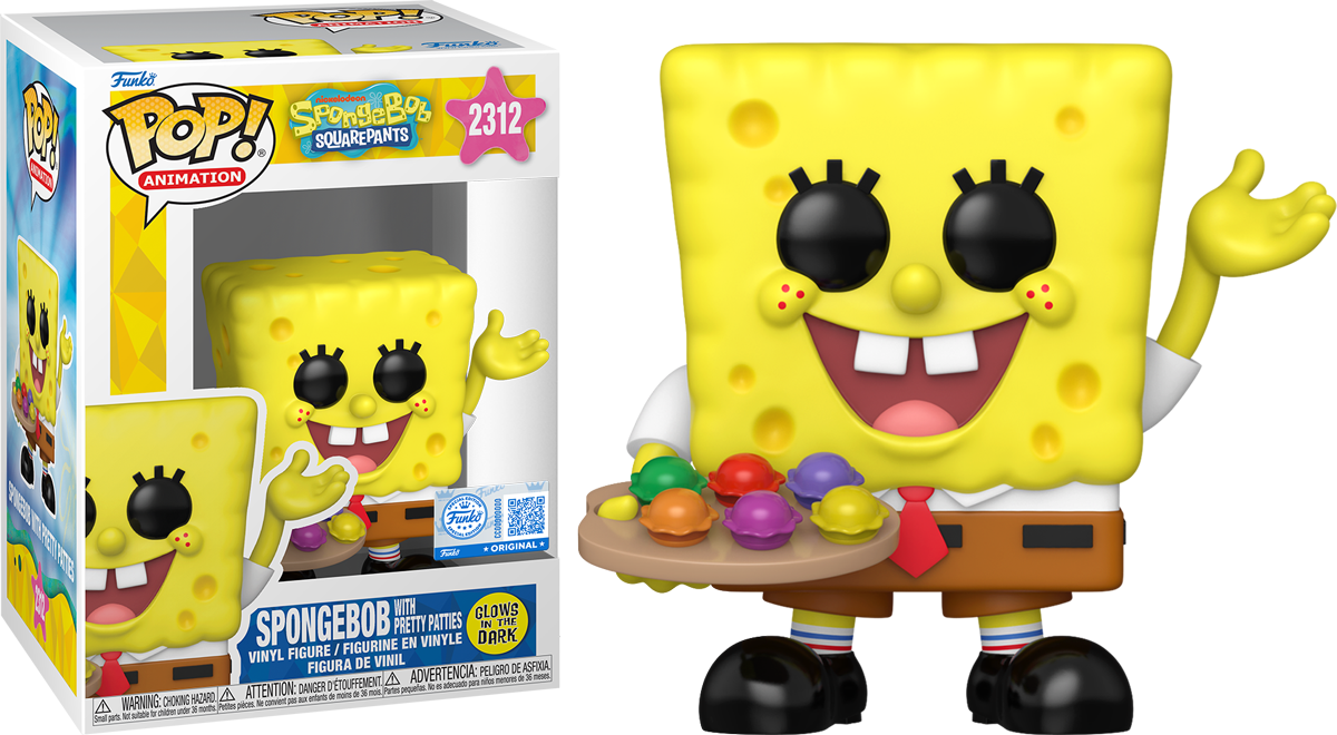 Spongebob Squarepants – Spongebob with Patties US Exclusive Pop! Vinyl [RS]