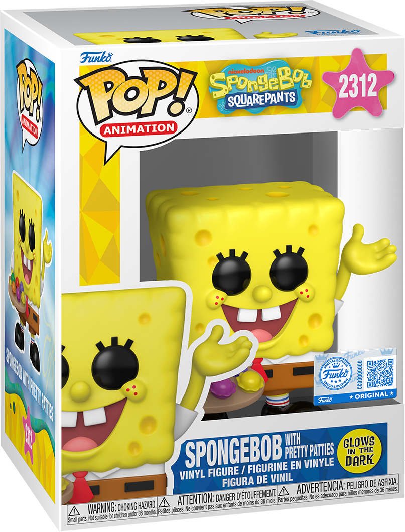 Spongebob Squarepants – ¡Spongebob con Cangreburgers Exclusivo de EE. UU. Pop! Vinilo [RS]