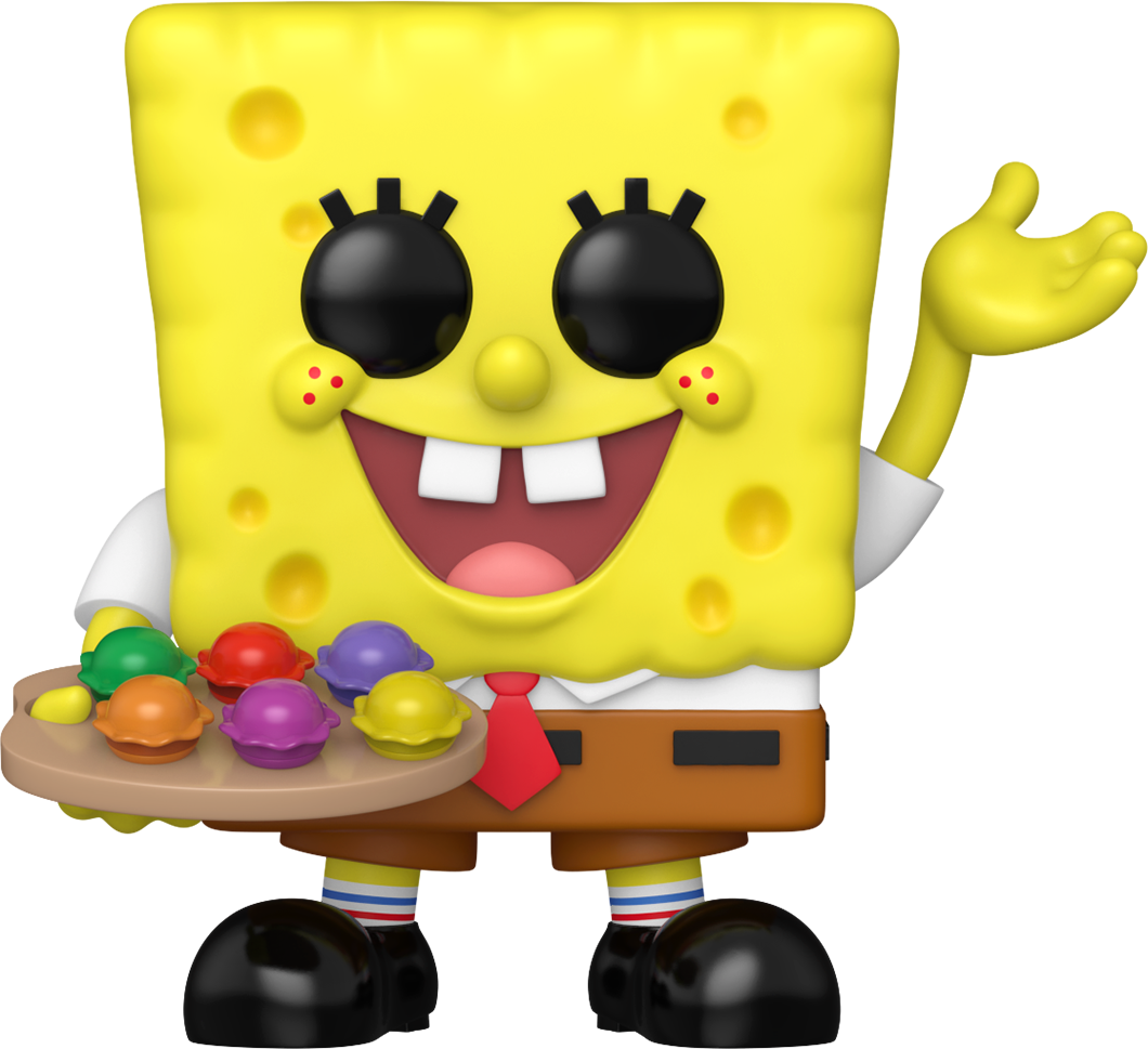 Spongebob Squarepants – ¡Spongebob con Cangreburgers Exclusivo de EE. UU. Pop! Vinilo [RS]