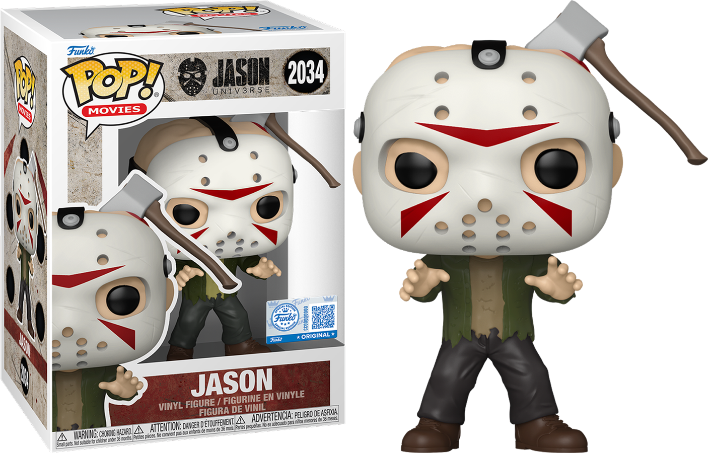 Jason Universe – Jason Voorhees with Axe Face US Exclusive Pop! Vinyl [RS]