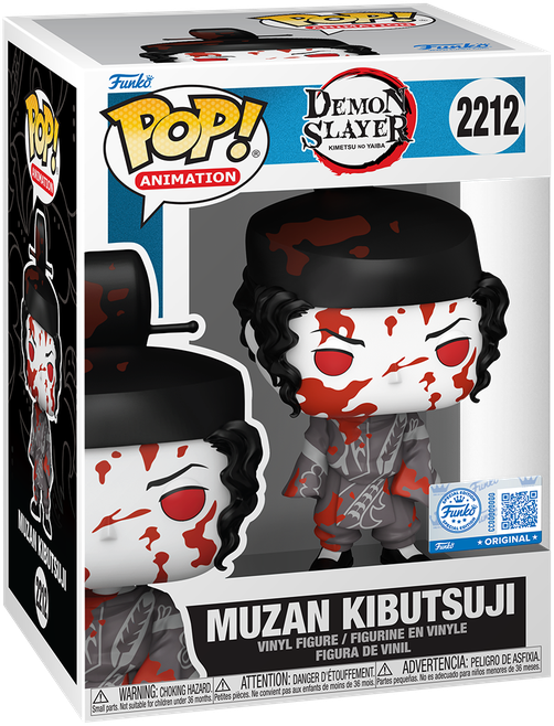 Demon Slayer - Muzan (Black & White Battle Damaged) US Exclusive Pop! Vinyl [RS]
