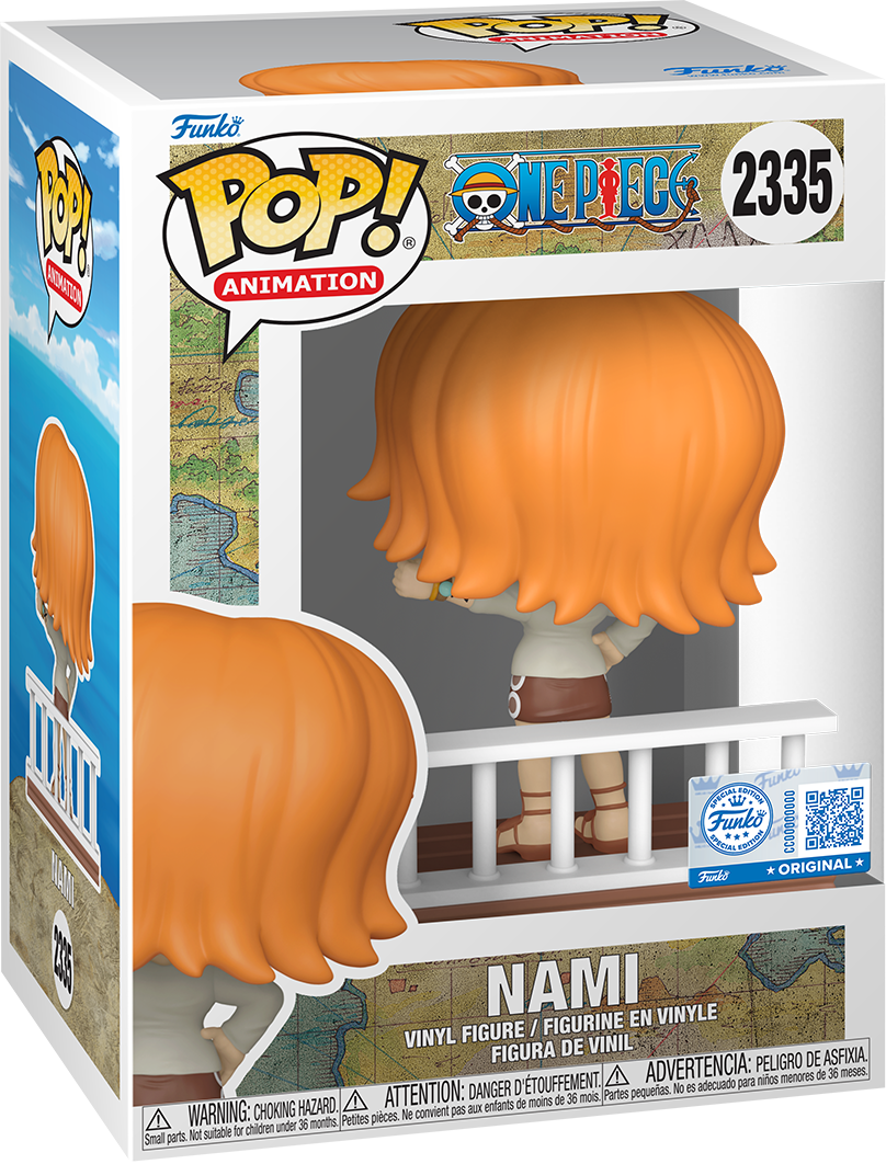 One Piece – Nami Exclusivo de EE. UU. Build-A-Scene Pop! Vinyl [RS]