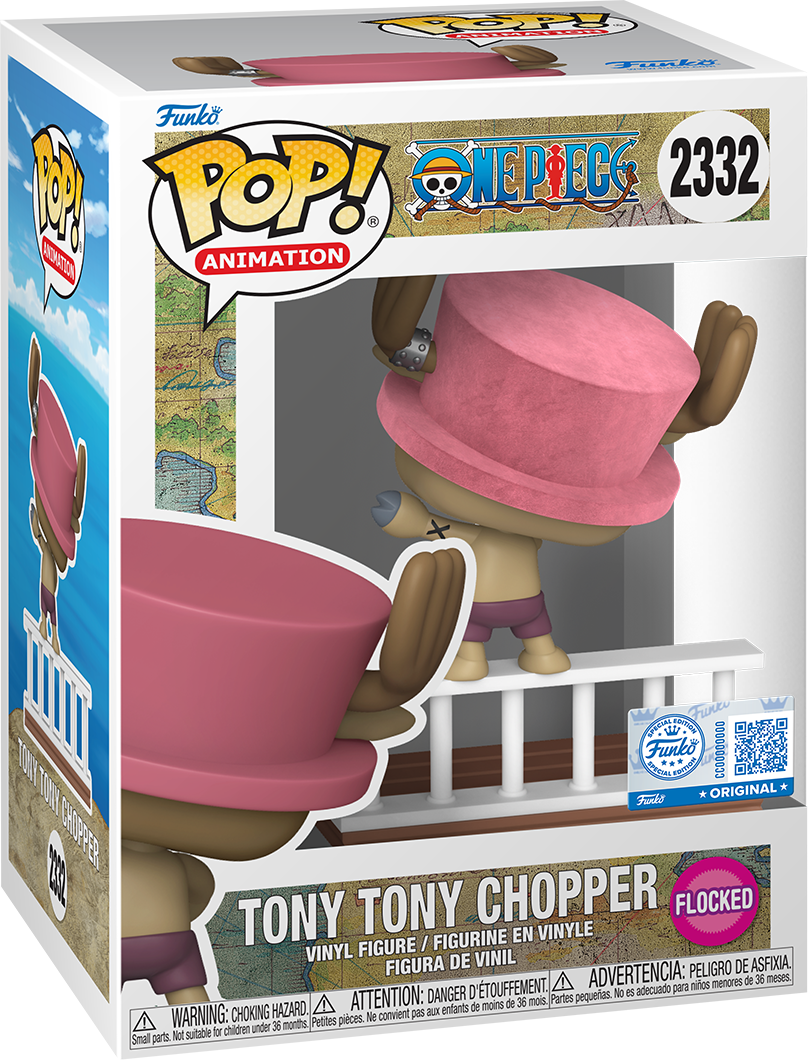 One Piece – Tony Tony Chopper US Exclusive Build-A-Scene Flocked Pop! Vinyl [RS]