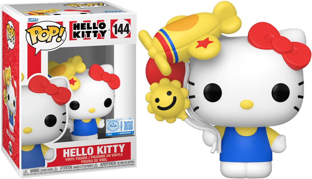 Hello Kitty - Hello Kitty (con globos) Vinilo Pop! Exclusivo de EE. UU. [RS]