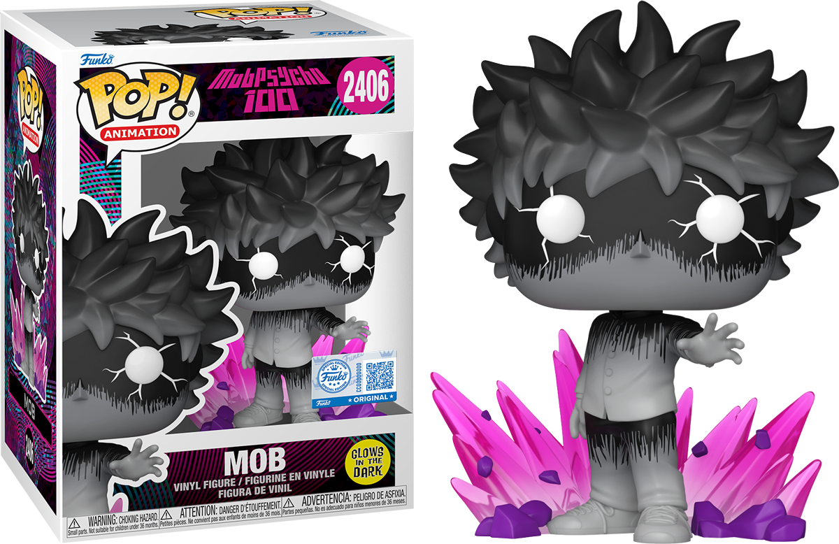 Mob Psycho 100 - Mob con Aura Exclusivo de EE. UU. Glow Pop! Figura de vinilo [RS]