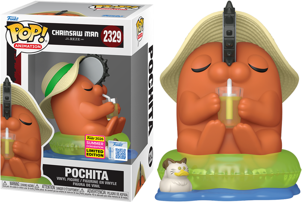 Chainsaw Man – Pochita (on Floaty) SDCC Exclusive Pop! Vinyl [RS]