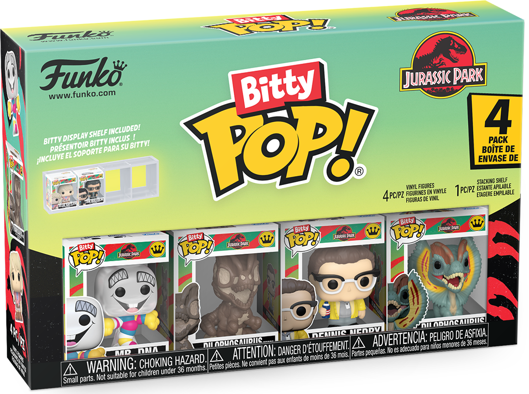 Jurassic Park - Mr DNA Bitty Pop! 4-Pack