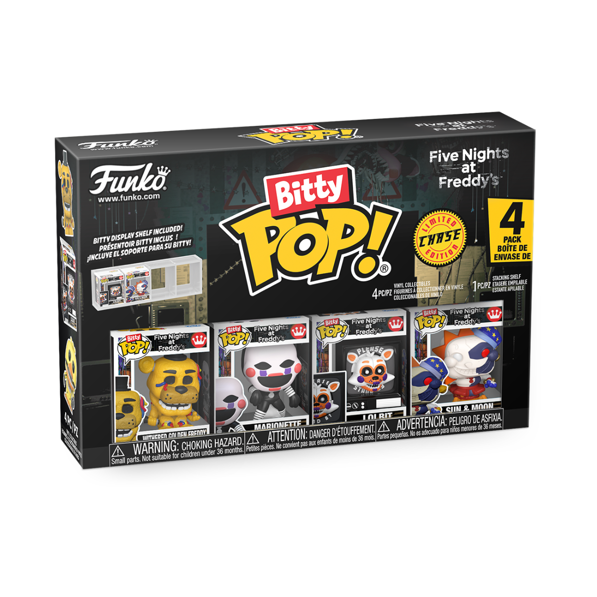 Five Nights at Freddy’s – Withered Golden Freddy Bitty Pop! 4-Pack