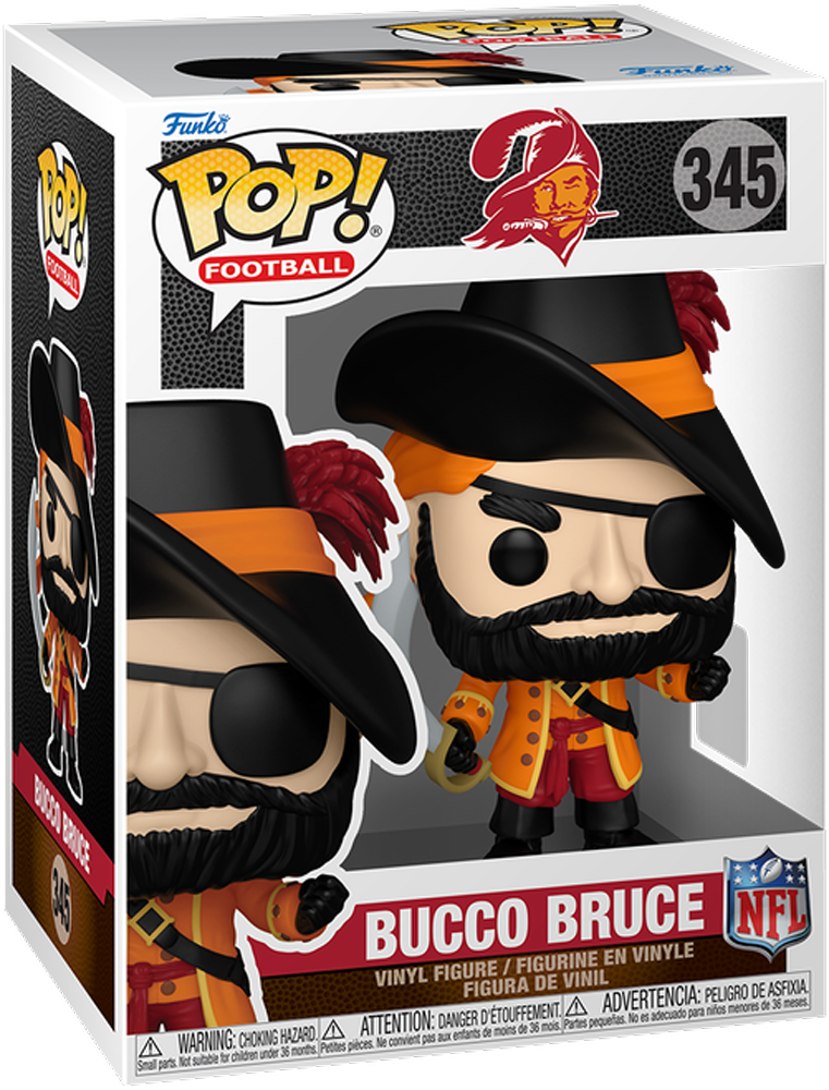 NFL: Tampa Bay Buccaneers – Muñeco Pop! Vinyl Mascota Bucco Bruce