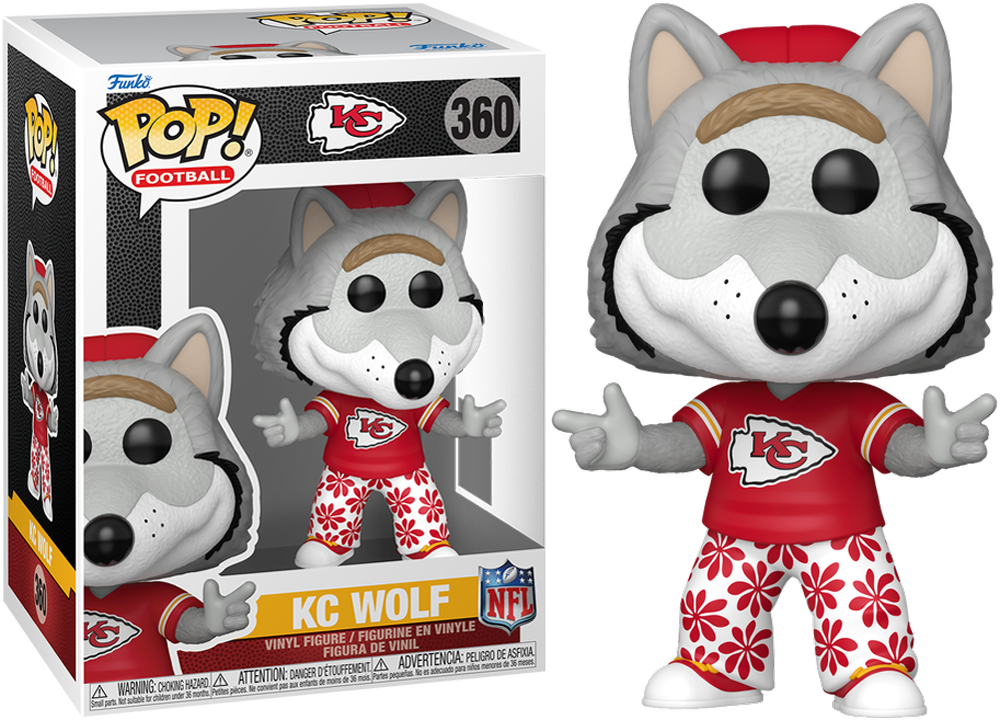 NFL: Mascots – Kansas Chiefs Wolf Pop! Vinyl